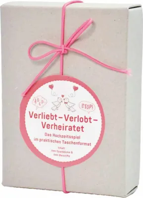 Produktbild von Stadt-Land-Hochzeit Spiel im Taschenformat, Geschenk zur Hochzeit
