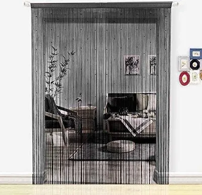 Immagine prodotto di Tenda in tessuto nero 90x245 cm per porte o decorazione