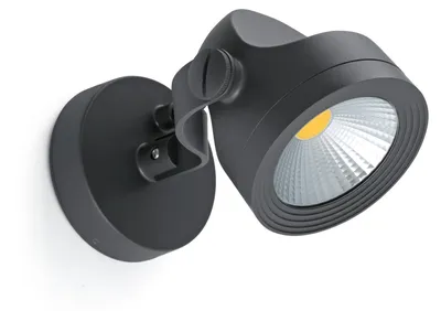 Produktbild von Faro 70025, Wandbeleuchtung für den Außenbereich, Dunkles Grau, Aluminium, IP65, I, 14 W