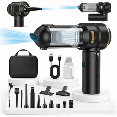 Produktbild von Akku Handstaubsauger Kabellos 25000Pa, Mini Autostaubsauger & 220000 U/min Staubgebläse. Leicht & Tragbar für Auto, PC, Sofa, Büro
