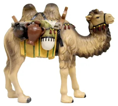 Produktbild von Krippenfigur Kamel für die Weihnachtskrippe aus Polyresin 11 cm