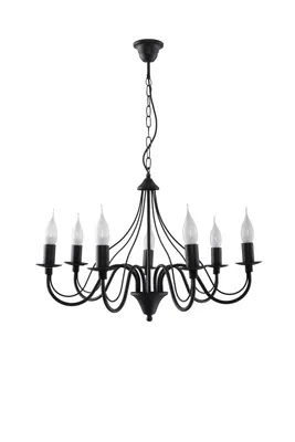 Obrázek produktu pro Lustr MINERWA 7 černý 7xE14 10W ocel 80x60x60cm Sollux Lighting