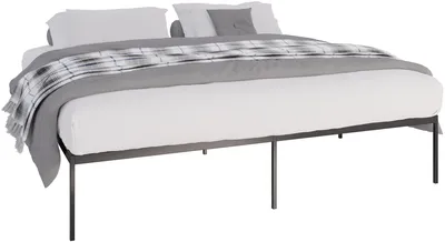Produktbild von CLP Metallbett Fargo schwarz Größe 200x200x42 cm