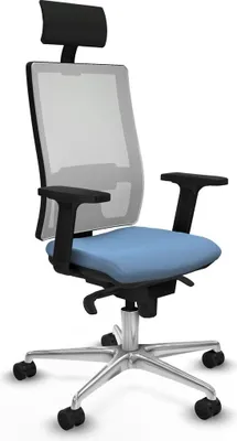 Image de Chaise de bureau Piqueras y Crespo 2D086N1, couleur bleu ciel