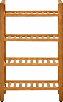 Produktbild von vidaXL Schuhregal mit 4 Etagen 50x27x80 cm Massivholz Eiche