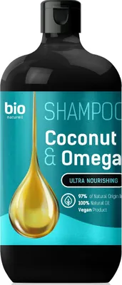 Produktbild von Bio Naturell, Bio Naturell, Coconut Oil & Omega 3, Haarshampoo, Nährend, Hydrierend, 946 ml