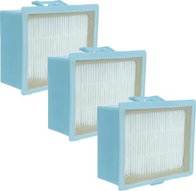 Produktbild von vhbw 3x Staubsaugerfilter kompatibel mit Siemens VSZ2B130/01, VSX2A230/11, VSX22030/01 Staubsauger - HEPA-Filter Blau Weiß
