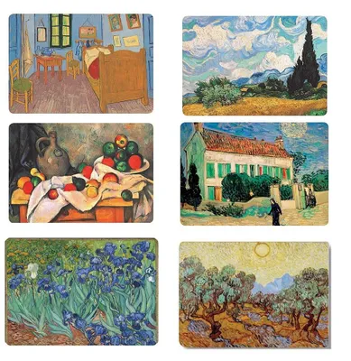 Produktbild von Cartexpo Platzset Set von 6 - Kunst an Ihrem Esstisch