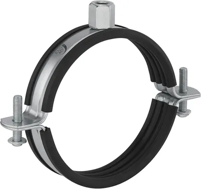 Produktbild von Rohrschelle 100mm mit Gummidichtung für Lüftungskanäle