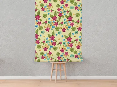 Produktbild von Coloray Fototapete 104x70 cm Latextapete Magicstick - Utensilienblumen.
