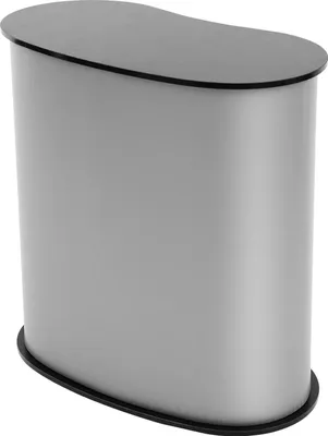 Obrázok produktu pre Prezentačný pult – prenosný propagačný stôl – rozložiteľný – nosnosť 50 kg – ľahký – plastový rám – čierny
