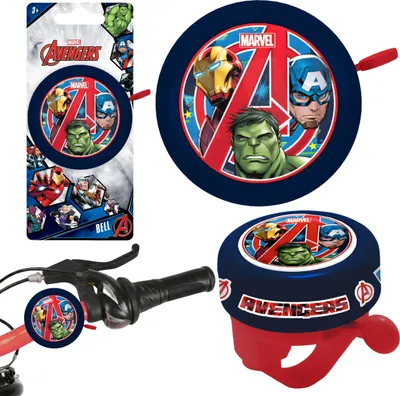 Produktbild von MARVEL Avengers Metall-Fahrradklingel für den Lenker, geeignet für Fahrräder und Roller – für Fans