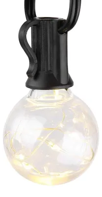 LED-Lichtschnur, schwarz, 5,7 m, IP20