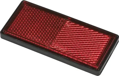 Produktbild von Reflektor rot 85x39mm selbstklebend mit Grundplatte
