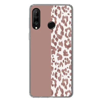 Produktbild von MuchoWow® Handyhülle Schutzhülle Hülle für Huawei P30 Lite Tiermuster - Rosa - Tiere Silikon Softcase Handy Hülle - Handyhülle