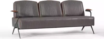 Zdjęcie produktu dla Sofa trzyosobowa do gabinetu meble biurowe sofa tapicerowana 3-osobowa