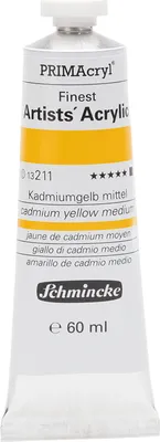 Produktbild von Schmincke 60ml PRIMAcryl Kadmiumgelb mittel Acryl 13 211 011