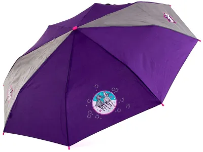 Produktbild von Scout Kinder-Taschenregenschirm mit Reflektorband Wild Horse