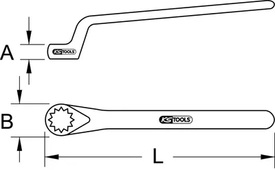 Immagine prodotto di KS TOOLS Chiave combinata con isolamento protettivo, offset, 10 mm ( 117.1310 )
