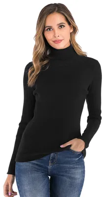 Productafbeelding van Enjoyoself dames rollkraagpullover, lange mouwen, fijne brei, elegante, zachte trui