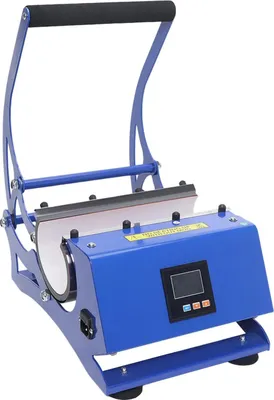 Immagine prodotto di Pressa a sublimazione per tazze - Adatta per tazze da 8 a 30 once - 500W, 220V - Temperatura: 0–200°C, Timer: 0–999 secondi - Include 6 supporti - Colore: blu