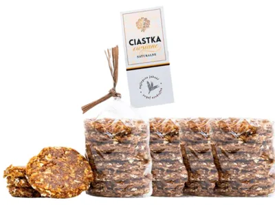 Image de Biscuits à l'avoine sans additifs 180 g - Schronisko Bukowina - 4 x