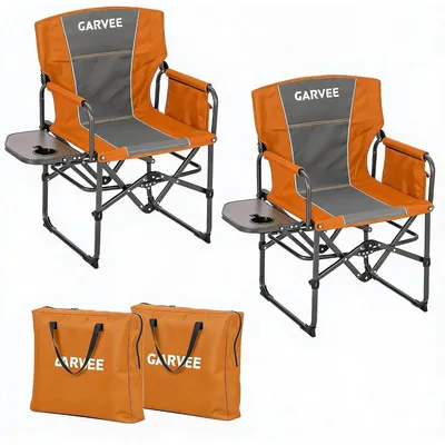 Productafbeelding van Regiestoelen, lichtgewicht en draagbaar, met extra comfort, kleur: oranje