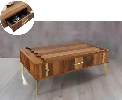 Produktbild von Couchtisch Wohnzimmer Design Tische Couchtische Möbel Tisch Beistelltisch Holz
