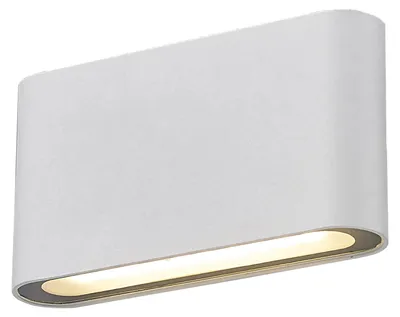 Zdjęcie produktu dla Kinkiet LED RICKY biały 10W Ciepła biel 700lm metal wym:8,5x16x3,5cm IP44 Italux
