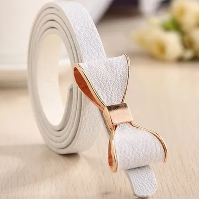Immagine prodotto di Cintura da donna Fiocco Bianca - Eleganza e Stile KP4355