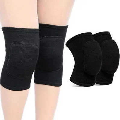 Produktbild von Famanu Knieschoner mit Stoßdämpfung für Sport und Tanz - Schwarz