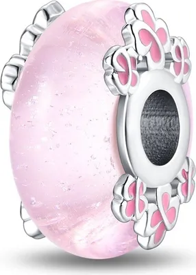 Produktbild von Charms Silber Anhänger Murano Glas Beads für DIY Armband