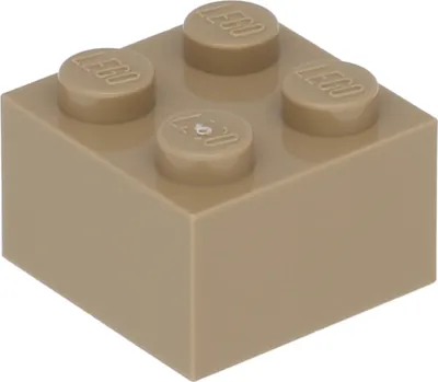 Image de LEGO : 100x Stein 2x2 en dunklem Beige