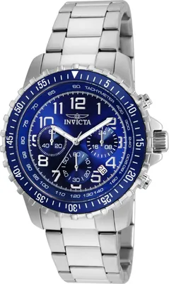 Obrázok produktu pre Invicta Specialty 6621 Pánske Hodinky - Quartz Pohyb - Nerezová Oceľ s Modrým Ciferníkom - 45 mm