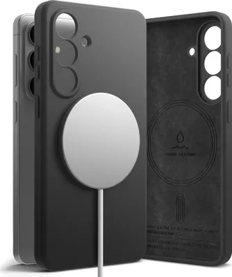 Produktbild von Handyhülle für Galaxy S26, Ringke Silicone Magnetic mit MagSafe, Schwarz