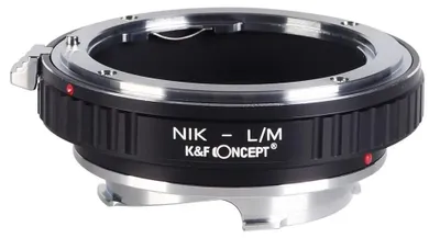 Obrázok produktu pre Krúžok na adaptáciu objektívu – bajonet F na bajonet M – manuálne zaostrovanie – kov – adaptér na telo fotoaparátu – čierny