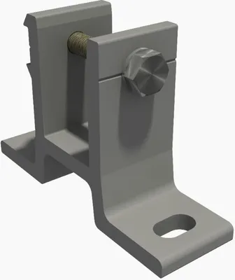 Produktbild von Markisen Wandkonsole Alu Wandhalterung mit Befestigung 35mm SPP058 grau 1er Set