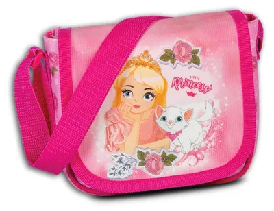 Immagine prodotto di Fabrizio borsa asilo piccola principessa con gatto rosa poliestere D2OTI210A