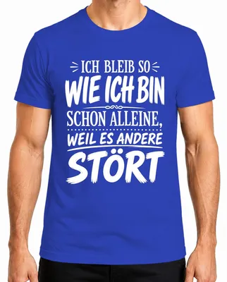 Productafbeelding van Ik blijf zoals ik ben. Grappige spreuk, statement, sarcasme, egoïstisch. Heren T-shirt, blauw, 3XL