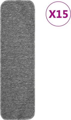 Produktbild von Antirutsch Stufenmatten 15 Stk. 75x20 cm Grau Rechteckig