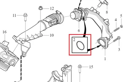 Image de VOLVO S60 V60 S80 V70 joint de collecteur d'admission 1.6D