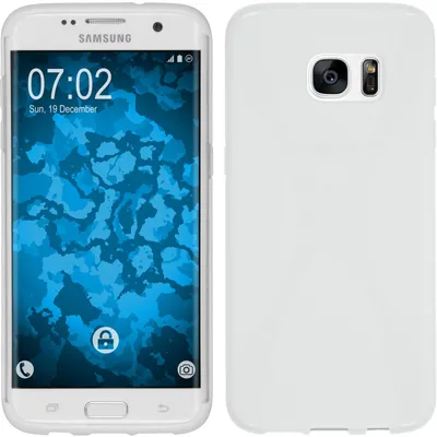 Produktbild von PhoneNatic Case kompatibel mit Samsung Galaxy S7 Edge - weiß Silikon Hülle X-Style Cover