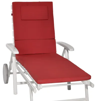 Produktbild von Beautissu Gartenliege Auflage Sonnenliege Loft RL, 200x60x5cm, Rot