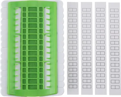Zdjęcie produktu dla Stojak na igły do ściegu krzyżykowego z 30 pozycjami, organizer na nici Sticktwist, przybory do szycia, zielony