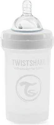 Zdjęcie produktu dla Twistshake - antykolkowa butelka dla niemowlt 260 ml, biaa, mona my w zmywarce