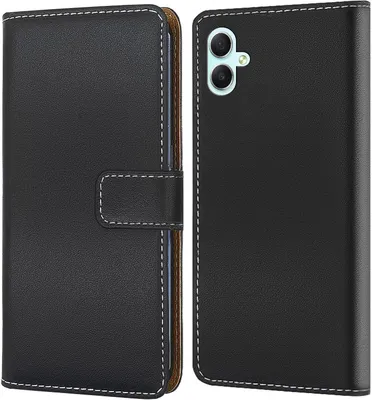 Produktbild von Handy Tasche für Samsung Galaxy A06 Schutzhülle Bookstyle Etui Klapphülle Wallet Flip Cover Case Schwarz