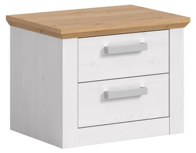 Produktbild von Nachtkommode >Verona< in Sibiu Lärche, Spannplatte/MDF - 56x43x39cm (BxHxT)
