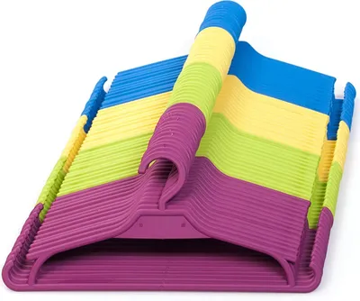 Produktbild von Kinder Kleiderbügel 25 Set Baby Kinderschrank Kinderkleiderbügel (Blau)