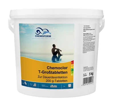 Produktbild von Chemoform Chemoclor T-Großtabletten 200 g Chlortabletten zur Dauerchlorung 5 kg