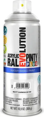 Image de Peinture aérosol Pintyplus Evolution M199 Mat à base d'eau 400 ml Incolore